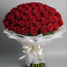 Букет 101 Красная роза Блэк Мэджик в Троицком Хабаровский край