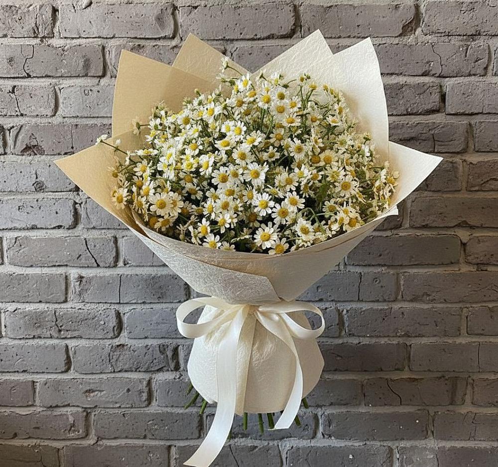 Букет цветов из: Ромашки в Троицком Хабаровский край