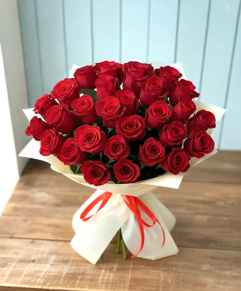 Букет 29 Красных роз в Троицком Хабаровский край