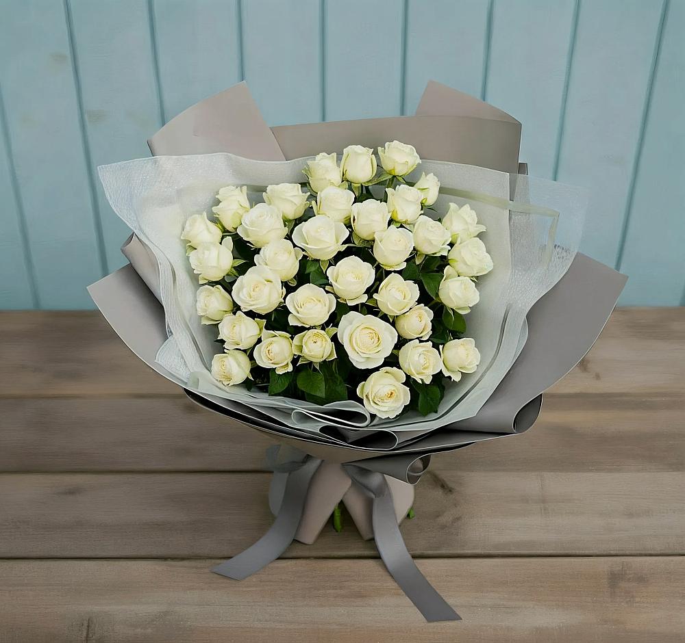 Букет Белоснежная нежность в Троицком Хабаровский край