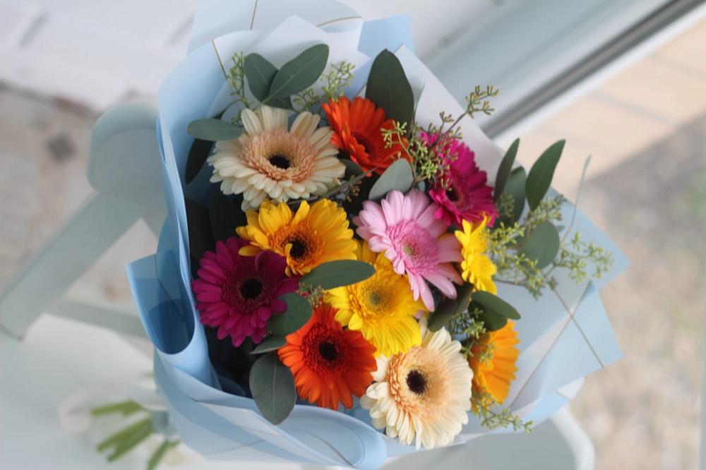 Букет цветов из: Герберы в Троицком Хабаровский край