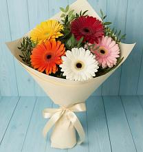 Букет цветов из:  Герберы в Троицком Хабаровский край