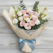 Букет цветов из:  Лизиантусы #REPLACE_PRED# Троицком Хабаровский край