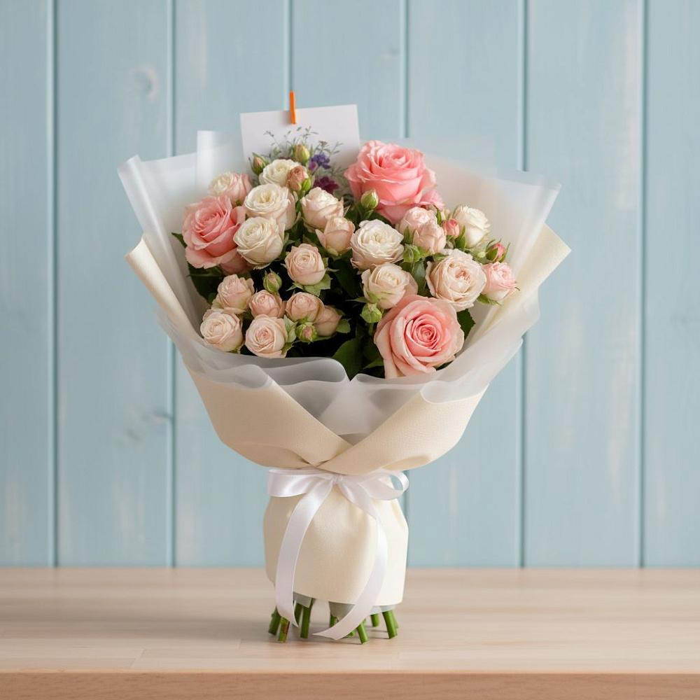 Букет цветов из: Розы в Троицком Хабаровский край