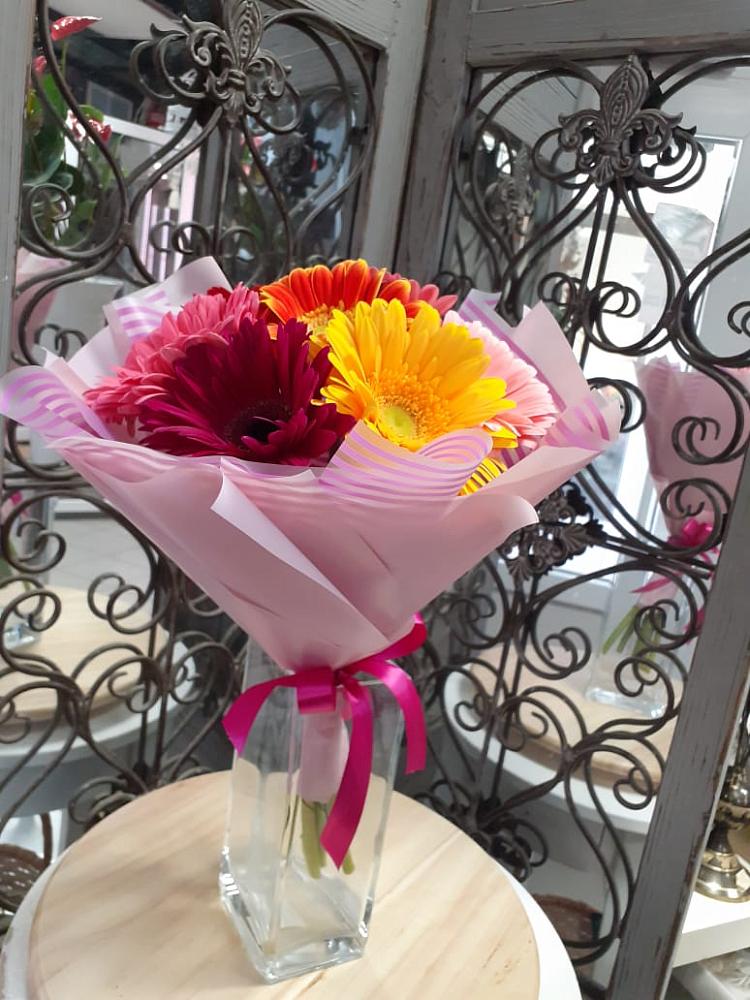 Букет цветов из: Герберы в Троицком Хабаровский край