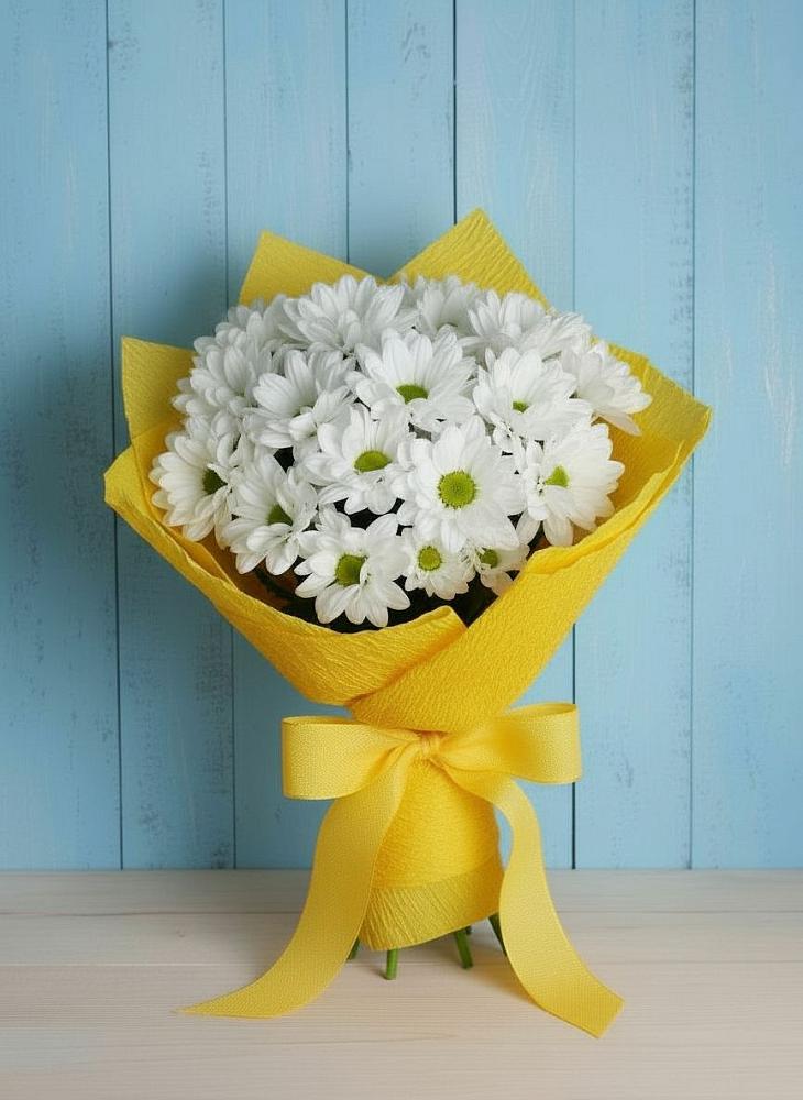 Букет цветов из: Хризантемы в Троицком Хабаровский край