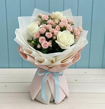 Букет цветов из:  Розы в Троицком Хабаровский край