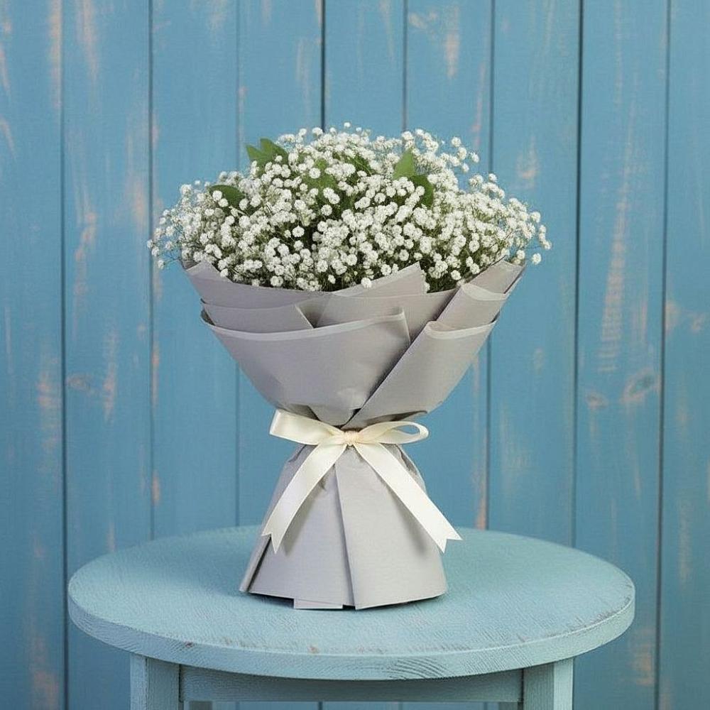 Букет цветов из: Гипсофила в Троицком Хабаровский край