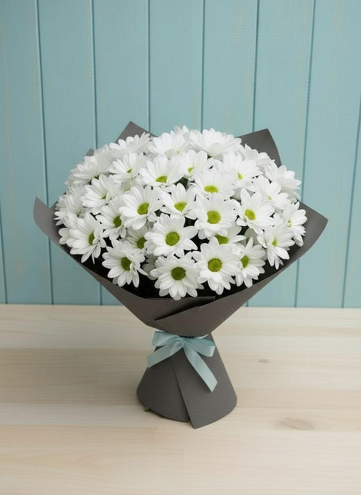 Букет цветов из: Хризантемы в Троицком Хабаровский край