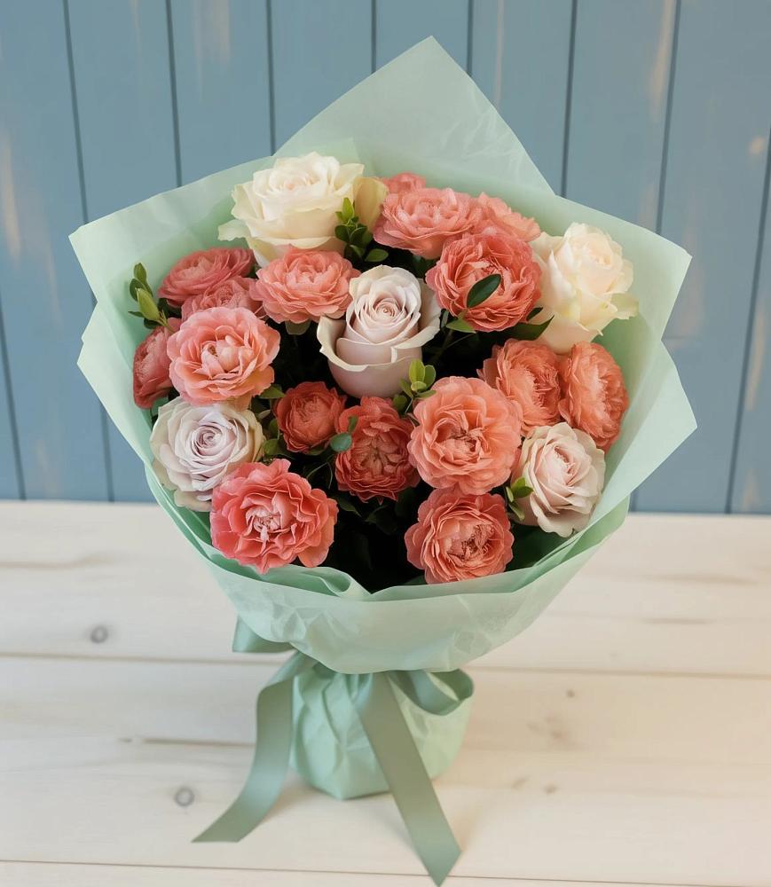 Букет цветов из: Розы в Троицком Хабаровский край