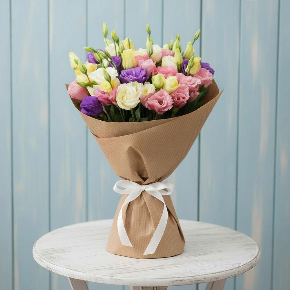 Букет цветов из: Лизиантусы в Троицком Хабаровский край