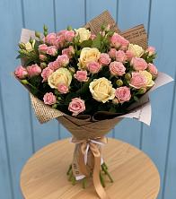 Букет цветов из:  Розы в Троицком Хабаровский край