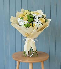 Букет цветов из:  Хризантемы и Розы #REPLACE_PRED# Троицком Хабаровский край