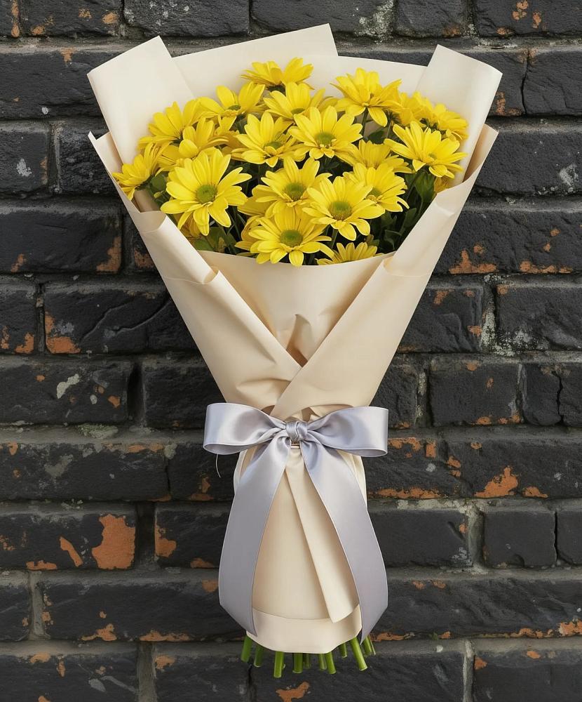 Букет цветов из: Хризантемы в Троицком Хабаровский край