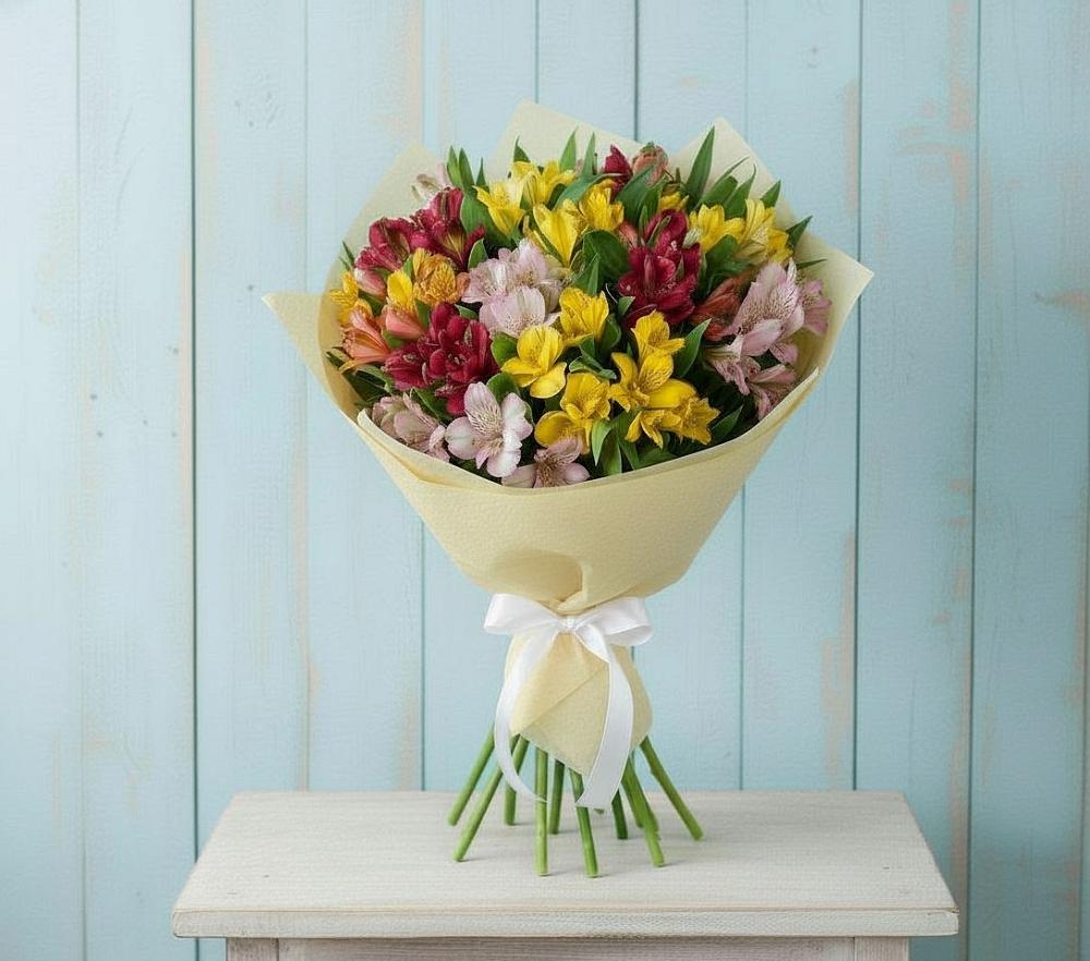 Букет цветов из: Альстромерии в Троицком Хабаровский край