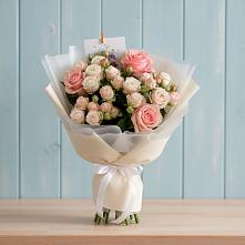 Букет цветов из:  Розы в Троицком Хабаровский край